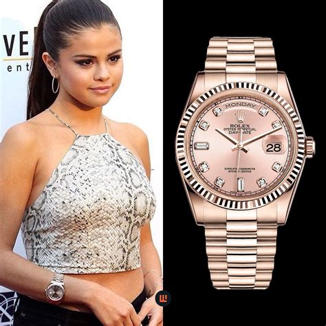 selena gomez rolex watch